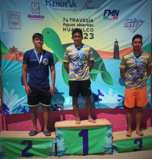 Los nadadores Luis Mario Guzmán Delfín, Ramsés Miranda Vidal y Óscar Maldonado Reyes, lograron su calificación al Campeonato Nacional de Aguas Abiertas 2023, luego de sortear con éxito su participación en el Selectivo Nacional que se realiza en Huatulco, Oaxaca. 