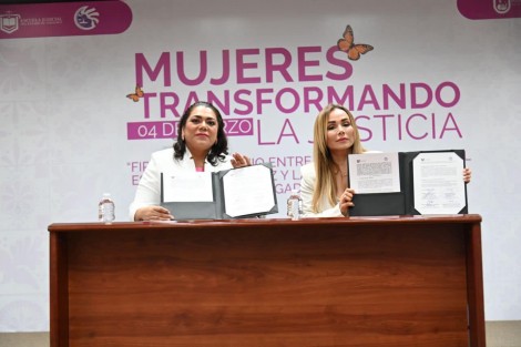 En el marco de la conmemoración del Día Internacional de la Mujer y del Día Internacional de las Juezas, la Magistrada, Lisbeth Aurelia Jiménez Aguirre, Presidenta del Tribunal Superior de Justicia y del Consejo de la Judicatura, llevó a cabo la firma de convenio entre el Poder Judicial del Estado y la Asociación Mexicana de Juzgadoras A.C. Mujeres transformando la justicia.