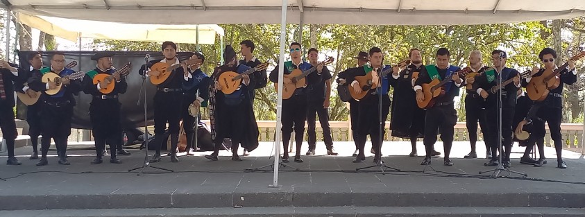 Múltiples actividades en el parque Juárez cada semana en el programa Domingos Familiares. Este día se presentaron la Tuna de la Universidad Veracruzana y el Ballet Folklórico de la Esc.Enrique C. Rébsamen, para  deleite de los paseantes. 