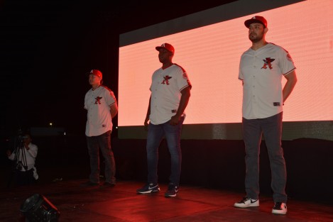 Con la prencia del gobernador Cuitláhuac García Jiménez fue presentada la nueva piel del Águila de Veracruz, en el estadio Beto Ávila en Boca del Río, Ver..