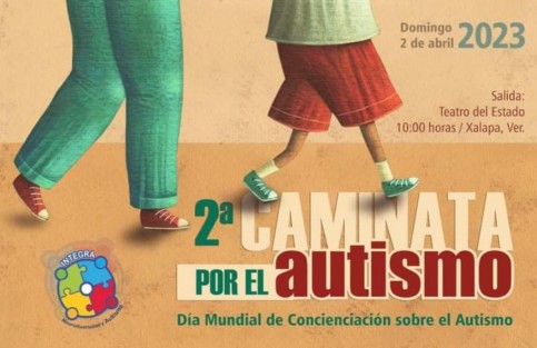 El Centro Mexicano para la Neurodiversidad y el Autismo invita a participar en la 2a Caminata por el autismo,  el domingo 2 de abril, partiendo a las 10 horas desde el Teatro del Estado rumbo al parque Juárez.  

