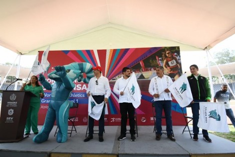 El secretario de Educación, Zenyazen Escobar, encabezó el banderazo  del World Para Athletics Grand Prix Nivel 1.