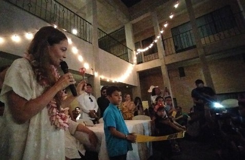 En Jáltipan, Ver.,  Natalia Lafourcade inauguró el nuevo edificio del Centro de Documentación del Son Jarocho, mismo que fuera dañado en el sismo de 2017.