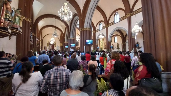 Con gran afluencia de fieles lucieron las iglesias de Xalapa, en el inicio de la Semana Santa.