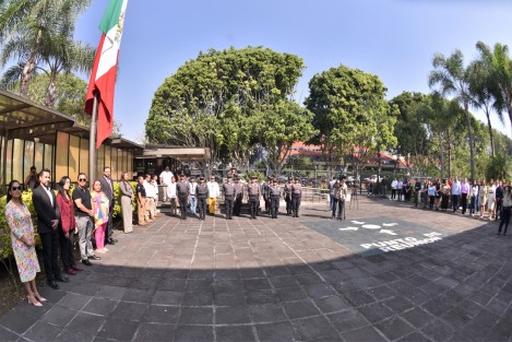 La LXVI Legislatura del estado, a través de su Contraloría Interna, realizó un acto cívico para conmemorar el 109 aniversario de la Gesta Heroica de la Defensa del Puerto de Veracruz, del 21 de abril de 1914.