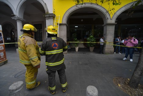 El reporte de una fuga de gas movilizó a cuerpos de emergencia al edificio Nachita, en el Centro de la Capital.