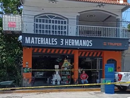 Un empresario perdió la  vida,  acribillado en su negocio de materiales de construcción en la ciudad de Misantla, Ver. por sujetos que llegaron hasta su local y le dispararon en repetidas ocasiones. Un empleado resultó herido.