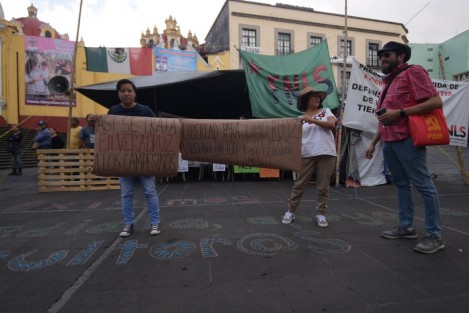 Cafetaleros, ambientalistas, académicos, y familia de Cirio Ruíz líder del Consejo Regional del Café de Coatepec, pidieron desde plaza Lerdo la liberación de los cafeticultores detenidos. Su hermano Eligio Ruiz aseguró que pudo haber sido provocado el incendio del beneficio de café Amsa, del que se acusa a productores de café, por parte de la misma empresa.