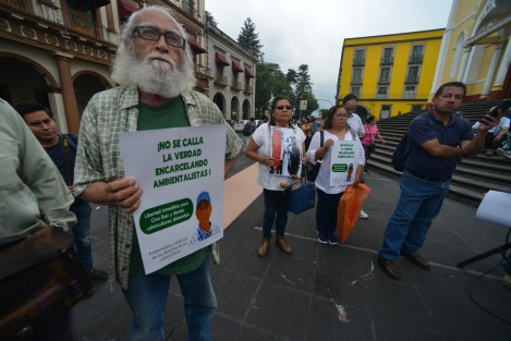 Cafetaleros y ambientalistas salieron en defensa de la ex alcaldesa de Ixhuatlán del Café, Viridiana N, y compañeros detenidos por el incendio provocado en la empresa AMSA, en enero de 2022. 
