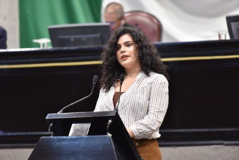 , la diputada Itzel Yescas Valdivia, en coautoría con el legislador Enrique Cambranis Torres, presentó al Pleno una iniciativa de decreto que reforma, deroga y adiciona diversas disposiciones de la Ley Orgánica del Poder Judicial estatal para crear un Portal de Servicios en Línea, perteneciente al Sistema Electrónico del citado ente, que permita la depuración del rezago de impartición de justicia.