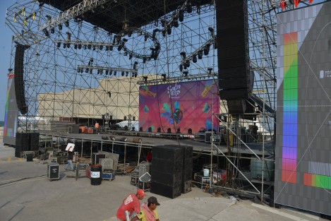 Así va la instalación del Salsádromo en Boca del Río, Ver..  Según el secretario de turismo lleva un avance del 95 por ciento y comentó que está prácticamente listo para el arranque del Salsa Fest 2023 que inicia mañana.