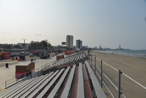 Así va la instalación del Salsádromo en Boca del Río, Ver..  Según el secretario de turismo lleva un avance del 95 por ciento y comentó que está prácticamente listo para el arranque del Salsa Fest 2023 que inicia mañana.