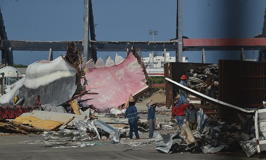 Así va el estadio Pirata Fuente, alguna vez casa de los Tiburones Rojos, equipo que, debido a problemas legales de su último dueño, desapareció de la Liga Mexicana de Fútbol. 