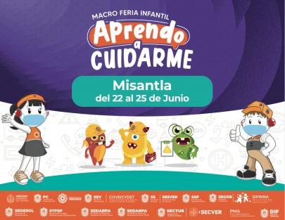 En rueda de prensa en el Palacio de Gobierno la Secretaria de Protección Civil en Veraruz, Guadalupe Osorno, presentó la Macro Feria Infantil Aprendo a Cuidarme que inicia mañana en Misantla.