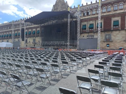 En la Ciudad de México ya se ven los preparativos para la concentración de simpatizantes del presidente Andrés Manuel López Obrador en el Zócalo, para festejar los 5 años de triunfo de las elecciones de 1 de julio de 2018, que permitieron la llegada de AMLO a la Presidencia de la República, así como un avance masivo del partido Morena en todo el país. Héctor Quintanar 