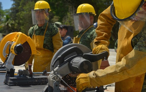 En las instalaciones del 63/o Batallón de Infantería la Secretaría de la Defensa Nacional inutilizó de 116 armas, 98 cargadores y mil 741 cartuchos.