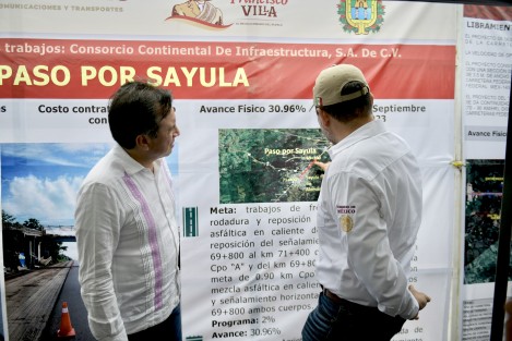 La construcción del libramiento de Sayula de Alemán podría concluir antes de diciembre, pues registra un avance global del 67 por ciento, informó la Secretaría de Infraestructura, Comunicaciones y Transportes (SICT) al gobernador Cuitláhuac García Jiménez durante supervisión de obra este miércoles. 