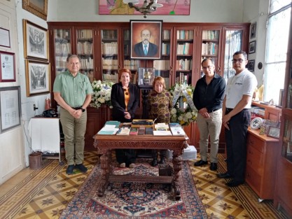 El Instituto Veracruzano de la Cultura conmemoró el pasado domingo 30 de julio el tercer aniversario luctuoso del poeta, diplomático y filántropo huatusqueño con una ceremonia in memoriam que tuvo lugar en los espacios de la Casa Museo Guillermo Landa, en Huatusco, Ver..