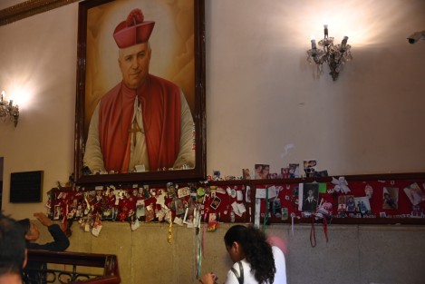 Por tratarse de un día y horas laborales, la mañana de este 24 de octubre se vio poca afluencia de devotos visitando la tumba de San Rafael Guízar en esta su fiesta patronal. Se espera que por la tarde la afluencia sea más nutrida.