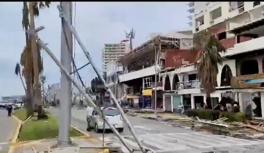 Aspectos del impacto Huracán Odis en Acapulco, Gro..  Zona turística devastada. Imágenes NetGraph 

