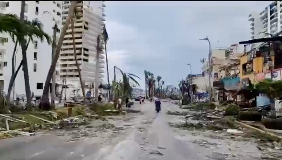 Aspectos del impacto Huracán Odis en Acapulco, Gro..  Zona turística devastada. Imágenes NetGraph 

