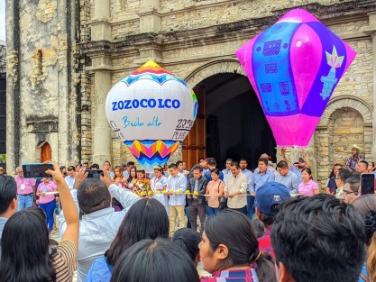 En Zozocolco de Hidalgo,  Ver., se lleva a cabo el Festival Internacional de Globos de Papel. Autoridades municipales esperan una gran derrama económica. 