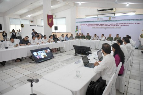 Reunión de Coordinación Interestatal para la Construcción de La Paz y Seguridad en los estados de Veracruz y Oaxaca