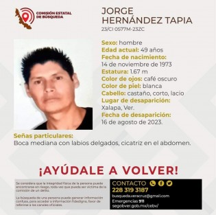 Amigos y familiares de Jorge Hernández, una de las víctimas halladas en las fosas de El Castillo fue llevado para una misa  de cuerpo presente  a la Catedral de Xalapa.