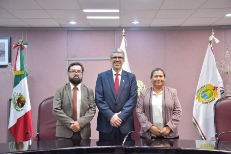 Ante la comisión respectiva, expuso el secretario de Desarrollo Económico  y Portuarii, Enrique Nachón García los logros alcanzados durante el ejercicio 2023.