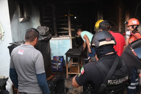  Por fortuna no hubo personas lesionadas, sólo cuantiosos daños materiales.