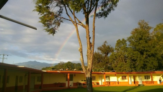 La mañana de este segundo domingo de Adviento, así lució el cielo en el Seminario de Xalapa, y otras zonas de la capital. 