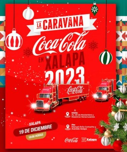 Que siempre sí. Y este martes 19 de Diciembre la Caravana Coca Cola estará en Xalapa, con un recorrido un poco modificado respecto al anteriormente programado. 