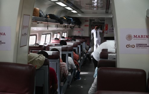 Aspectos del viaje de Salina Cruz, Oaxaca, hasta Coatzacoalcos, Veracruz, por el Tren Interoceánico del Istmo de Tehuantepec