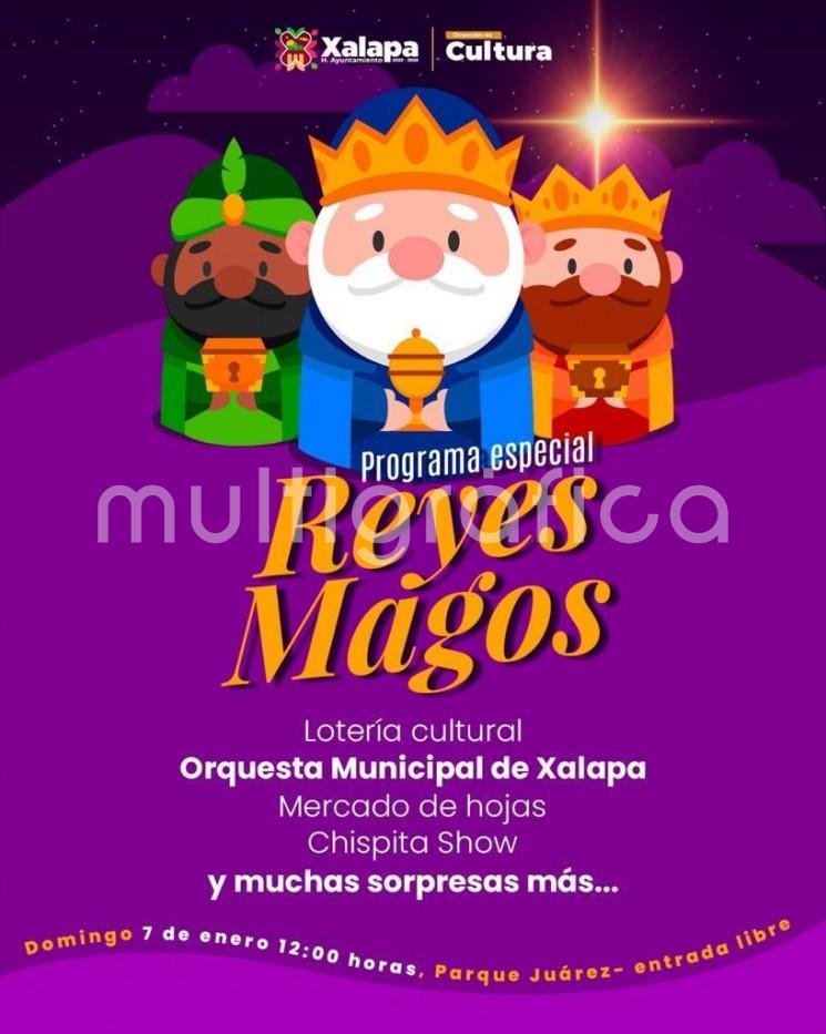 La Dirección de Cultura preparó un programa especial para festejar a los Reyes Magos, con la presentación de la Orquesta Municipal de Xalapa (OMX) el próximo domingo 7 de enero a partir de las 12:00 horas, en el Parque Benito Juárez. 