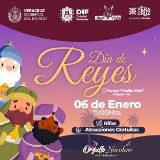 En este día de Reyes, Los Reyes Magos trajeron sorpresas para la niñez veracruzana en los distintos espacios a cargo del DIF Estatal en la entidad. 