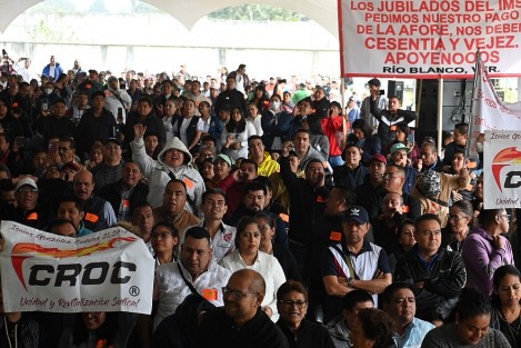 Varios sindicatos estuvieron presentes en el evento, realizado en las instalaciones de la ex fábrica de textiles.

