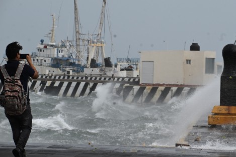 El Frente Frío número 25 ha dejado rachas máximas de 97.3 kilómetros por hora en la zona conurbada de Veracruz- Boca del Río