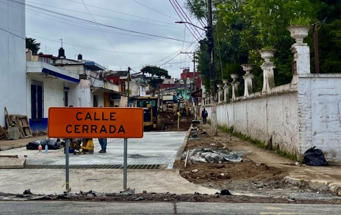 Otras obras en Xalapa siguen en proceso. 