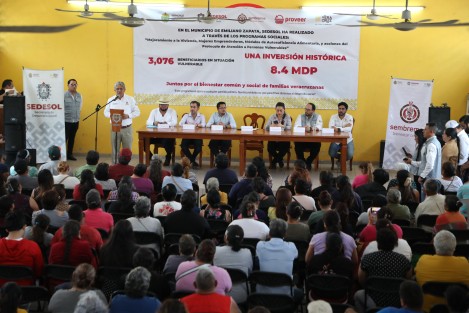 En el municipio de Emiliano Zapata, la histórica inversión de 8.4 millones de pesos desde 2019 ha impactado positivamente a más de tres mil personas; programas como Mejoramiento de Vivienda, Mujeres Emprendedoras y Módulos hacia la Autosuficiencia Alimentaria resultan fundamentales para el crecimiento sostenible en la región. 