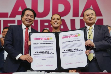 Durante el  Consejo Nacional de Morena Claudia Sheinbaum Pardo fue ratificada como candidata a la Presidencia de la coalición Sigamos Haciendo Historia. 