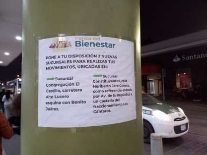Finalmente fueron abiertas dos nuevas sucursales del Banco del Bienestar, con lo que se espera se desahogue la afluencia en las sucursales del centro.