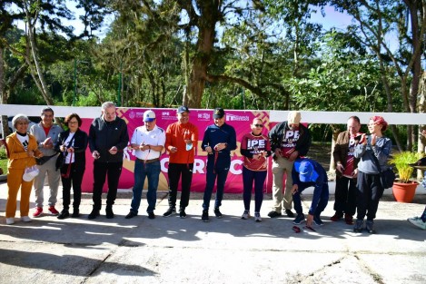 El Gobernador del Estado Ing. Cuitláhuac García Jiménez, la Directora General del Instituto Lic. Daniela Griego Ceballos y las representaciones sindicales integrantes del Consejo Directivo del IPE, inauguraron la segunda etapa del Sendero Garnica, circuito con extensión de 1 km,  pensado para la recreación y el ejercicio de derechohabiencia activa y pensionista.