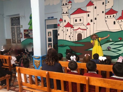 La Dirección de Educación del H. Ayuntamiento de Xalapa impartió el Taller de Cuentacuentos, en el Colegio Pedro de Gante. 