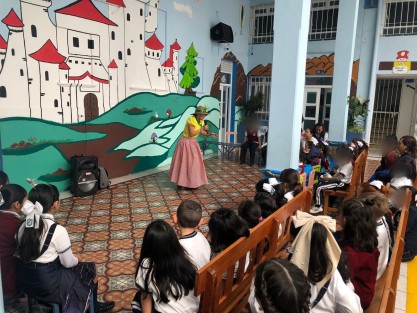 La Dirección de Educación del H. Ayuntamiento de Xalapa impartió el Taller de Cuentacuentos, en el Colegio Pedro de Gante. 