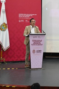 Sentimos tranquilidad y podemos aspirar a una pensión digna en las siguientes generaciones, expresó el gobernador Cuitláhuac García Jiménez durante el Informe Anual del organismo en el que destaca un aumento de la reserva técnica de 931.5 millones de pesos a 2 mil 294, entre 2016 y 2023.