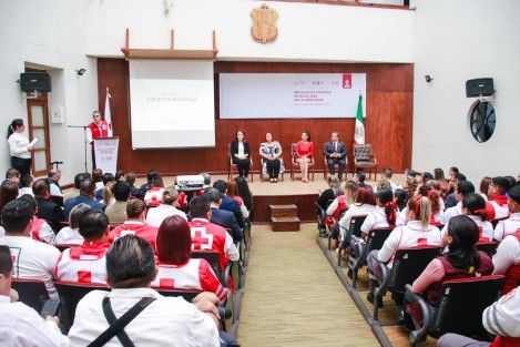 Este jueves dio inicio la Colecta Estatal de la Cruz Roja 2024, con una ceremonia en el auditorio Silvestre Moreno Cora, del Palacio de Gobierno. 