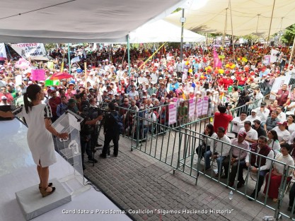 La candidata a la Presidencia de la República por la coalición Sigamos haciendo Historia, Claudia Sheinbaum, recorrió este domingo algunas localidades del estado de Puebla. 