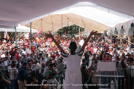 La candidata a la Presidencia de la República por la coalición Sigamos haciendo Historia, Claudia Sheinbaum, recorrió este domingo algunas localidades del estado de Puebla. 