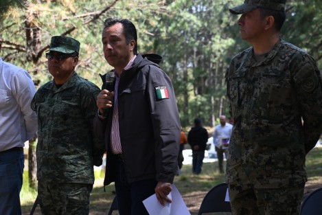  En la reserva natural de San Juan del Monte  autoridades del Gobierno de Veracruz encabezadas por el gobernador  Cuitláhuac García Jiménez, presentaron los resultados del convenio para fortalecer el combate de incendios forestales. 