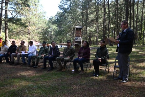  En la reserva natural de San Juan del Monte  autoridades del Gobierno de Veracruz encabezadas por el gobernador  Cuitláhuac García Jiménez, presentaron los resultados del convenio para fortalecer el combate de incendios forestales. 
